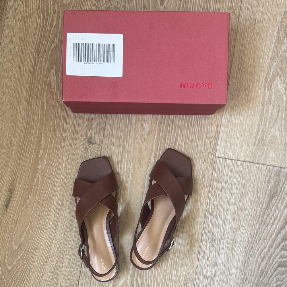 Maeve CrissCross Slingback Sandals